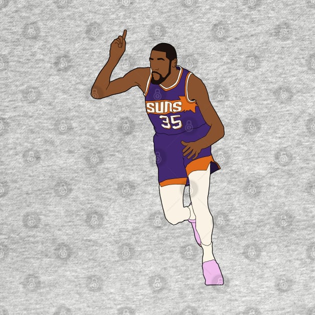 Kevin Durant Suns Minimal by whelmd